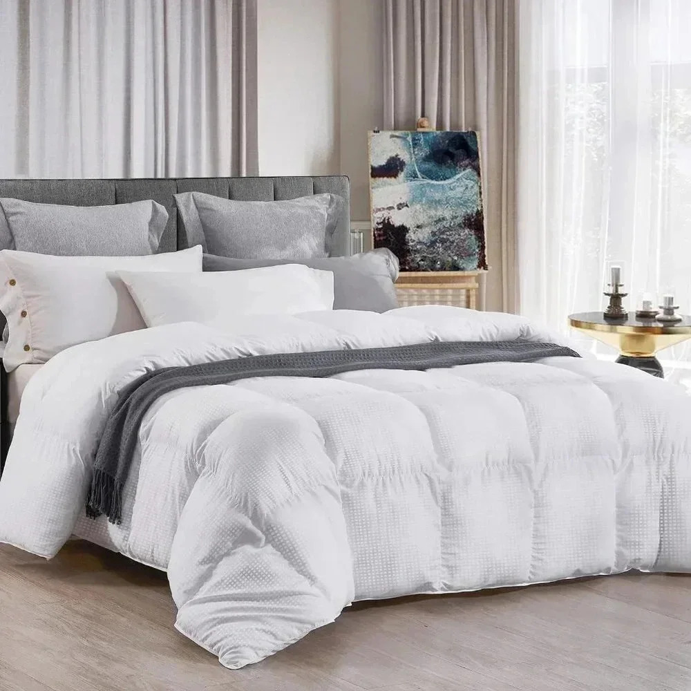 SALE Queen Bedding Comforter Duvet Insert - All Season Goose Down Alternative